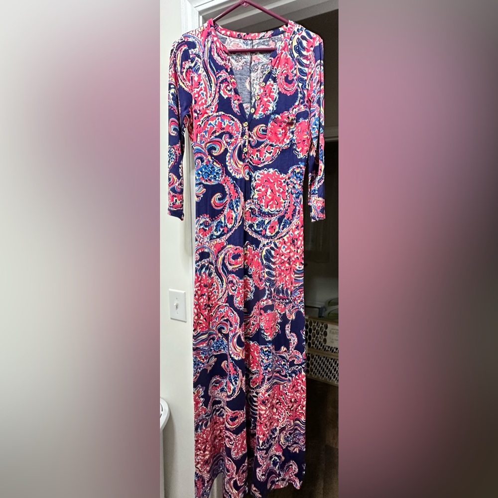 EUC Lilly Pulitzer Alessia Maxi dress, size Large